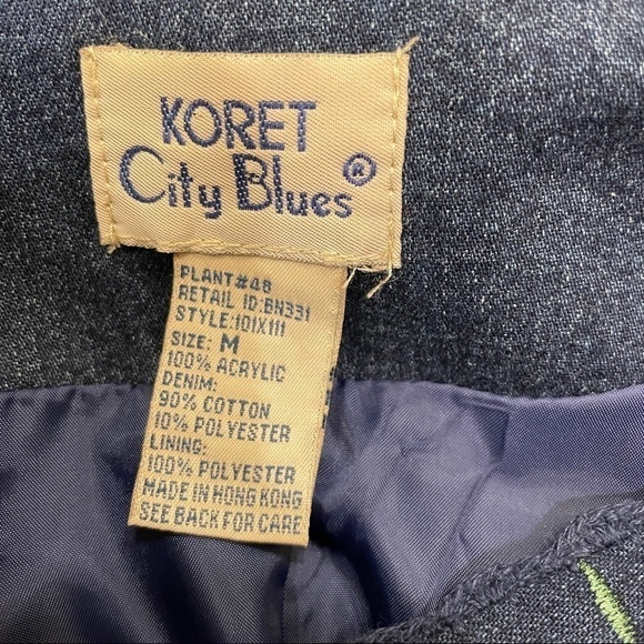 Koret City Blues Vintage Embroidered Jacket Grandmacore Y2K - Picture 10 of 10